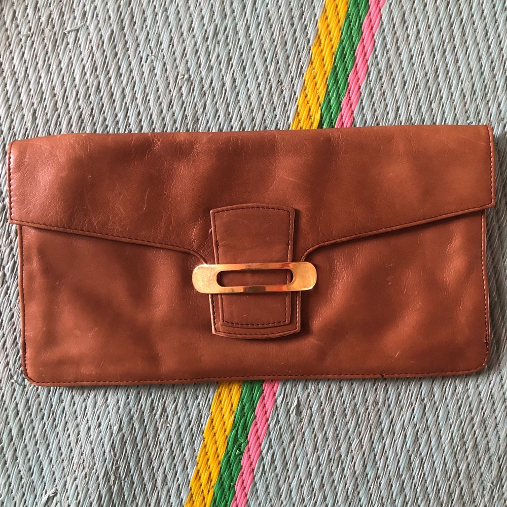 Vintage leather clutch - Picture 2 of 7